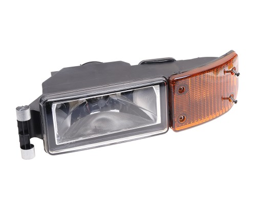 Фара противотуманная SITRAK HOWO T5G с желтым указателем поворота левая OE
