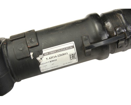 Вал карданный КАМАЗ переднего моста (4 отверстия) L=1127мм увеличенный ресурс УКД