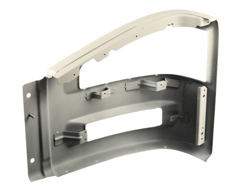 Бампер FAW J6, 4180, 4250 передний правая часть (белый) OE