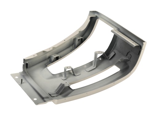 Бампер FAW J6, 4180, 4250 передний правая часть (белый) OE