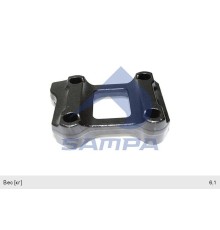 Кронштейн BPW крепления рессоры правой (без пальца) SAMPA