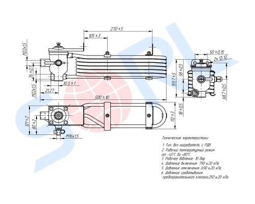 Влагомаслоотделитель ЗИЛ, КАМАЗ, МАЗ с РДВ SORL
