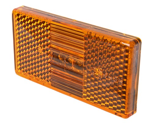 Фонарь габаритный КАМАЗ, УРАЛ, ЛИАЗ (оранжевый 12/24V овальный разъем АМР) АЭК