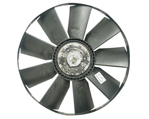 Вентилятор КАМАЗ-ЕВРО 704мм с вязкостной муфтой и обечайкой в сборе (дв.740.50, 51, 61, 62) ТЕХНОТРОН