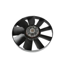 Вентилятор КАМАЗ-ЕВРО 654мм с вязкостной муфтой и обечайкой в сборе (дв.740.30, 31, CUMMINS) ТЕХНОТРОН