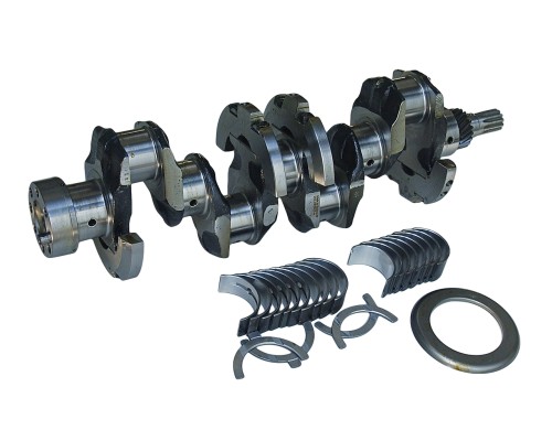 Вал коленчатый ЗИЛ-5301 в сборе с вкладышами в упаковке , под 2 шпонки,  шлиц (7 отверстий) ММЗ