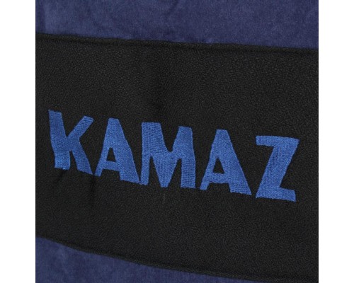 Авточехлы КАМАЗ (1 высокий, 2 низких) жаккард черно-синие комплект АВТОРЕАЛ