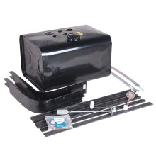 Бак топливный КАМАЗ 125л (405х498х680) с комплектом для установки+РТИ БАКОР