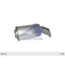 Резонатор VOLVO FL, M, H RENAULT Premium (бочка) SAMPA