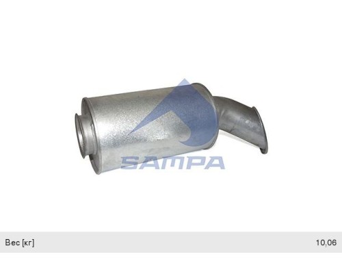 Резонатор VOLVO FL, M, H RENAULT Premium (бочка) SAMPA