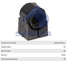 Втулка стабилизатора MAN TGL (05-) переднего SAMPA