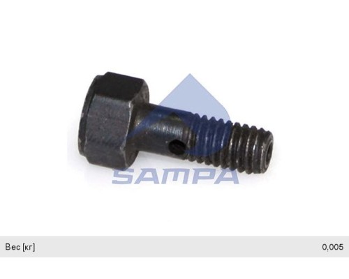 Болт MAN дренажный (обратка) (M6х1) SAMPA