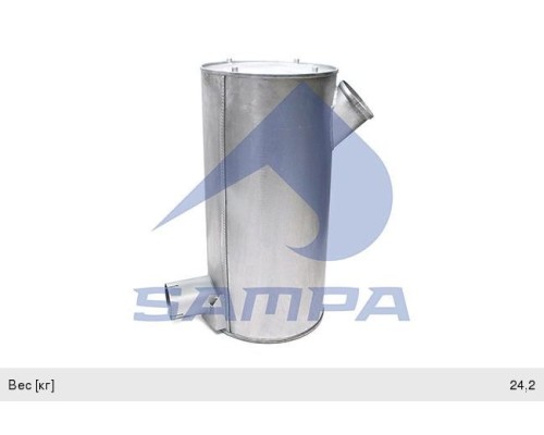 Глушитель IVECO EuroTech (ЕВРО-1) SAMPA