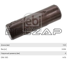 Штифт BPW ступицы колеса (6х19.5), 06424, FEBI