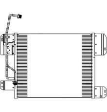 Радиатор кондиционера КАМАЗ-5490 MERCEDES Axor 2 LUZAR