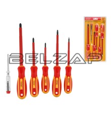 Набор отверток SL4-SL5.5,PH1-PH3 диэлектрических 6 предметов Master, ST3051-6, STARTUL