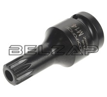 Бита-головка 1/2" SPLINE M14 с отверстием ударная, RF-24806014T, ROCKFORCE