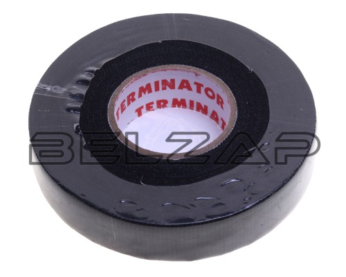 Изолента тканевая черная 19х0.30мм 18.3м салонная TERMINATOR, IZT 1918 fleece, VIMAR