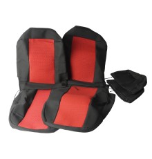 Авточехлы МАЗ ЕВРО жаккард черно-красные комплект АВТОРЕАЛ