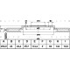 Диск тормозной MITSUBISHI Outlander (03-12) передний (1шт.) BLITZ